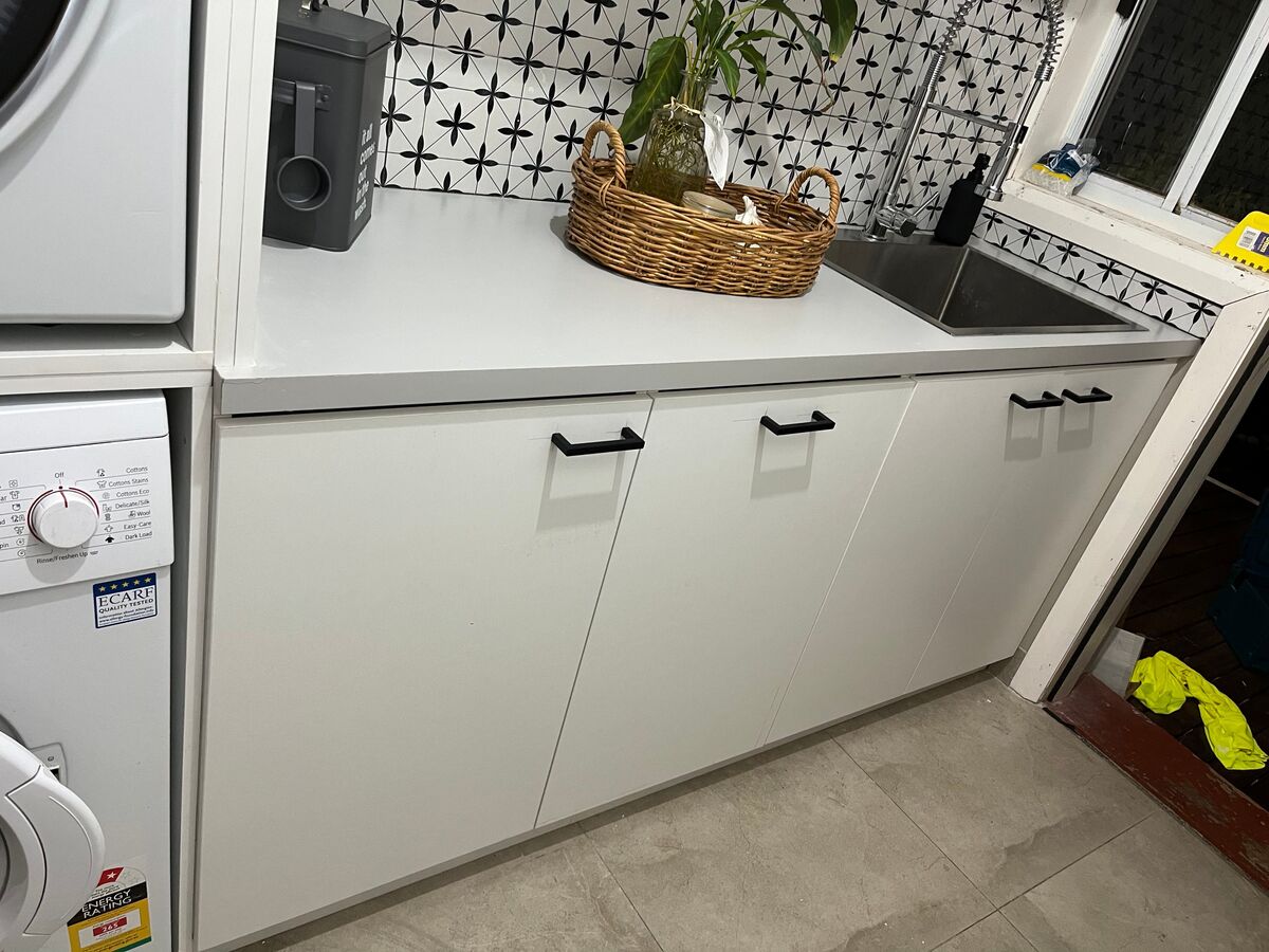 Handcrafted timber shelving